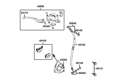 Oil Bolt 10*22 — 90145-MKS9-C00 — KYMCO exploded-view diagram