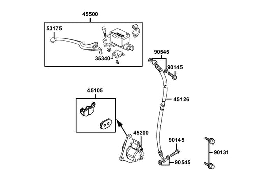 Oil Bolt 10*22 — 90145-MKS9-C00 — KYMCO exploded-view diagram