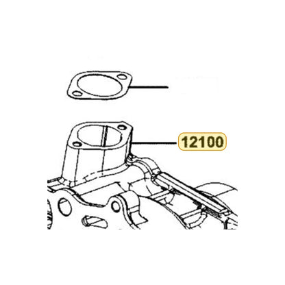 KYMCO Cylinder Complete 12100-ACD5-E00, part location on the factory exploded-view diagram
