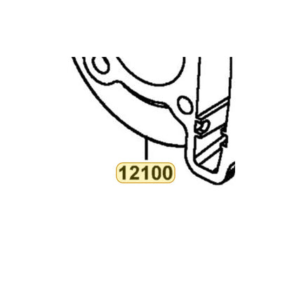 KYMCO Cylinder Complete 12100-BLA9-900, part location on the factory exploded-view diagram