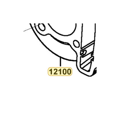 KYMCO Cylinder Complete 12100-LBD4-900, part location on the factory exploded-view diagram