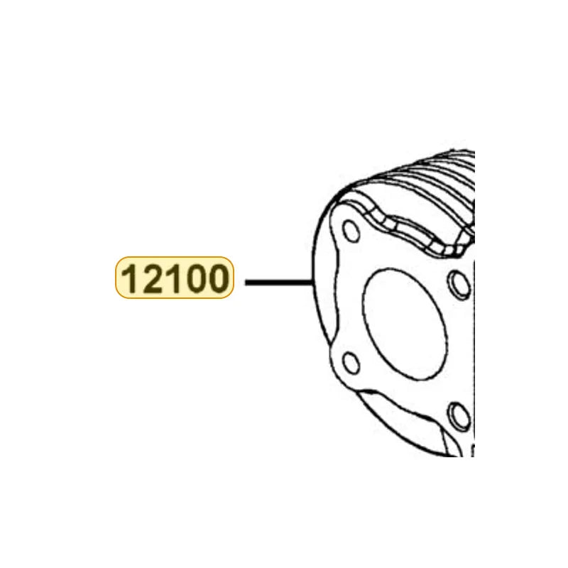 KYMCO Cylinder Complete 12100-LDA2-900, part location on the factory exploded-view diagram