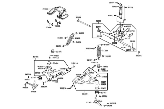U Nut Flange 14MM — 90305-MAA1-004 — KYMCO exploded-view diagram