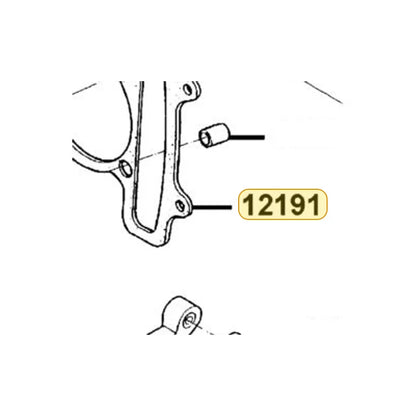 KYMCO Cylinder A Gasket 12191-KGBG-980, part location on the factory exploded-view diagram