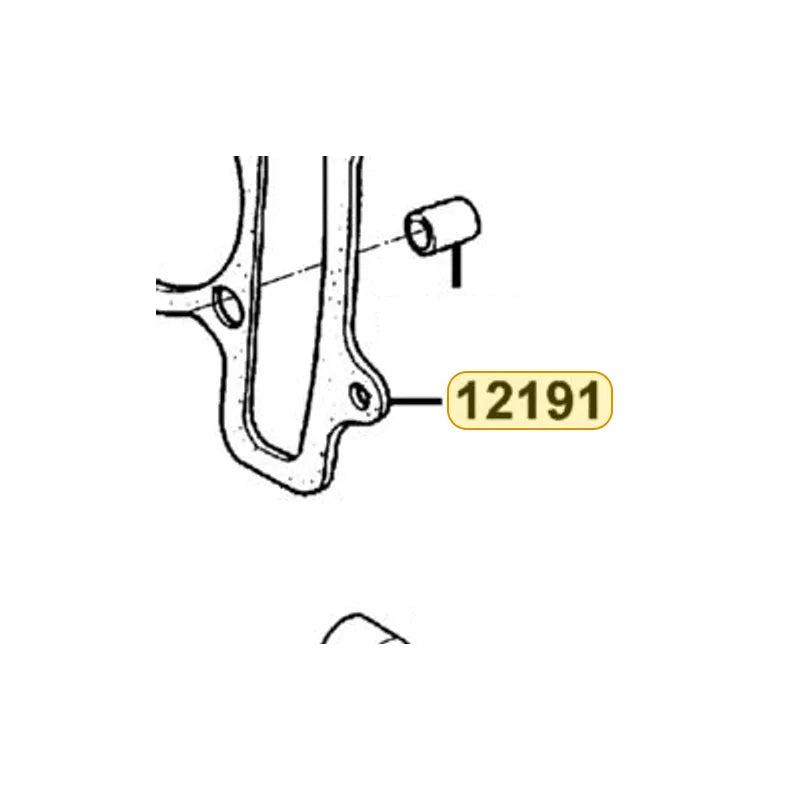 KYMCO Cylinder Gasket A 12191-LBD4-900, part location on the factory exploded-view diagram