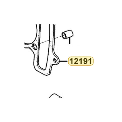 KYMCO Cylinder Gasket A 12191-LBD4-900, part location on the factory exploded-view diagram
