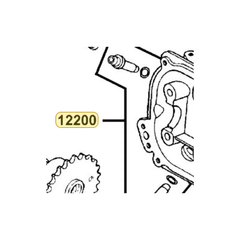 KYMCO Cylinder Head Complete 12200-LBD4-E00, part location on the factory exploded-view diagram