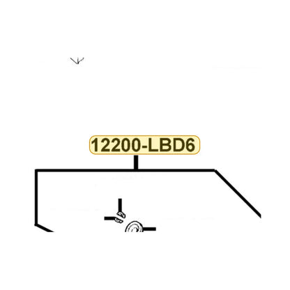 KYMCO Cyln. Set. Head 12200-LBD6-C00, part location on the factory exploded-view diagram