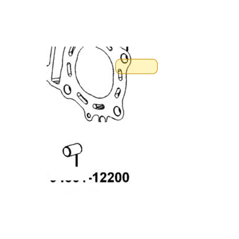KYMCO Cylinder Head Gasket 12251-LEA7-E00, part location on the factory exploded-view diagram