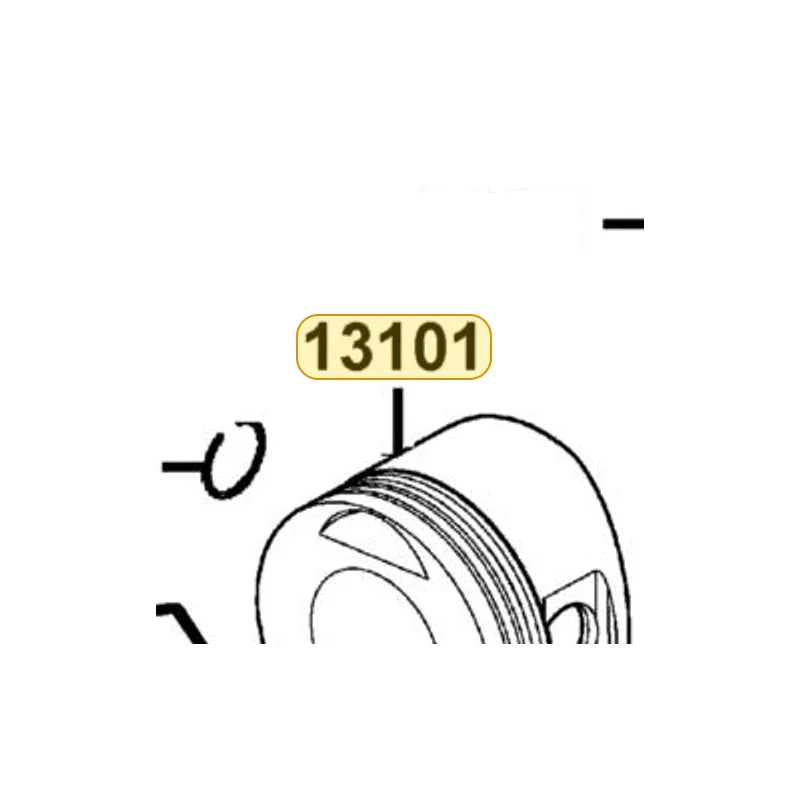 KYMCO Piston 13101-KFB7-C00, part location on the factory exploded-view diagram