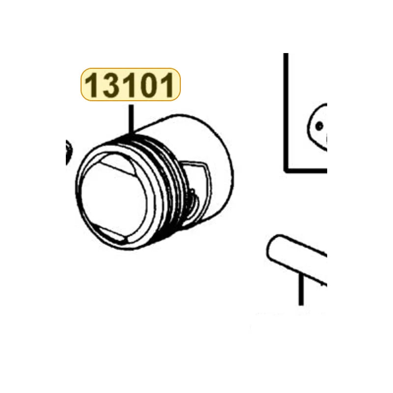 KYMCO Piston 13101-LCA7-C10, part location on the factory exploded-view diagram