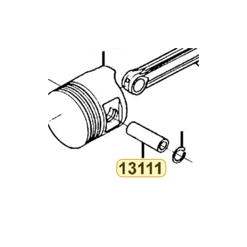 KYMCO Piston Pin 13111-0G87-001, part location on the factory exploded-view diagram