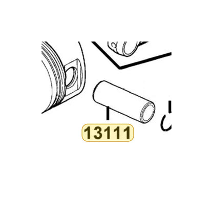 KYMCO Piston Pin 13111-3D84-C00, part location on the factory exploded-view diagram