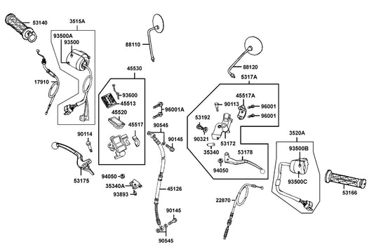 Oil Bolt 10*22 — 90145-LEA3-E00 — KYMCO exploded-view diagram