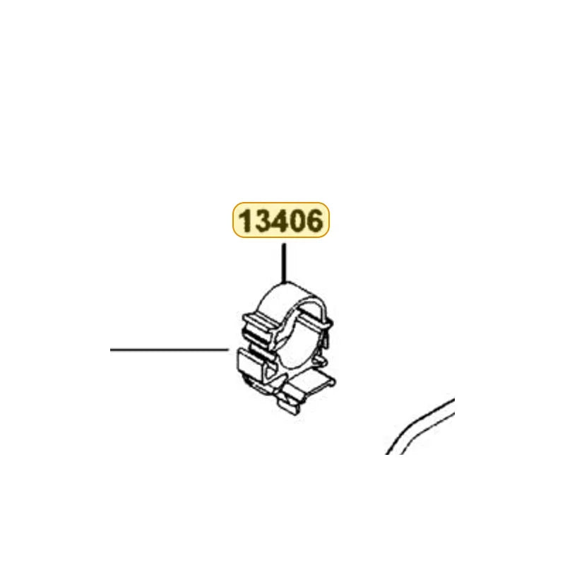 KYMCO Clamper Assembly Fuel Tube 13406-BAB7-C00, part location on the factory exploded-view diagram