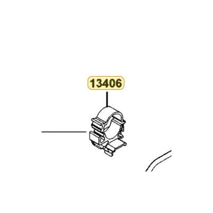 KYMCO Clamper Assembly Fuel Tube 13406-BAB7-C00, part location on the factory exploded-view diagram