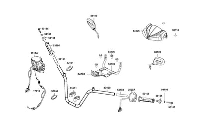 Socket Bolt 8x45 — 90185-PWB1-900 — KYMCO exploded-view diagram