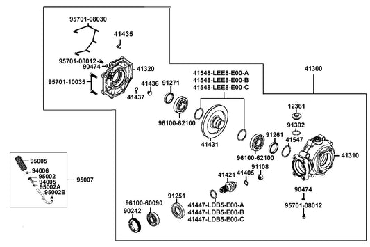 Clamp D 10 Tube — 95002-41000-04 — KYMCO exploded-view diagram