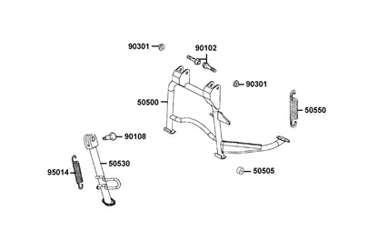 Nut U 6MM(C) — 90301-4C73-C01 — KYMCO exploded-view diagram
