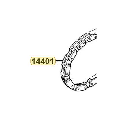 KYMCO Cam Chain 14401-KHC4-900, part location on the factory exploded-view diagram