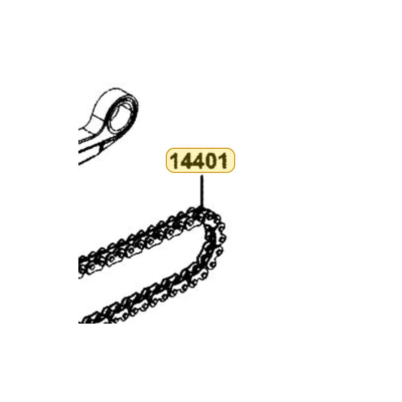 KYMCO Cam Chain 14401-PWB1-C00, part location on the factory exploded-view diagram
