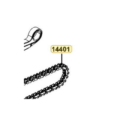 KYMCO Cam Chain 14401-PWB1-C00, part location on the factory exploded-view diagram