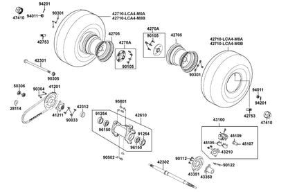 Seal Dust — 91254-LLB1-900 — KYMCO exploded-view diagram