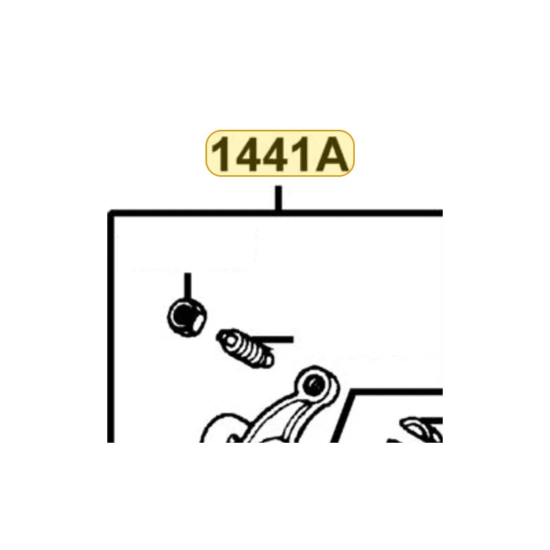 KYMCO Rocker Arm Assembly 1441A-LCA7-C10, part location on the factory exploded-view diagram