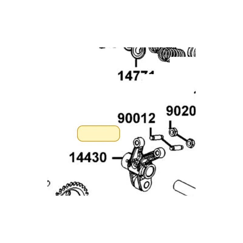 KYMCO In Valve Rocker Arm Complete 14430-LEA7-E00, part location on the factory exploded-view diagram