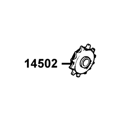 KYMCO Cam Chain Tensioner Roller 14502-LCA7-C10, part location on the factory exploded-view diagram