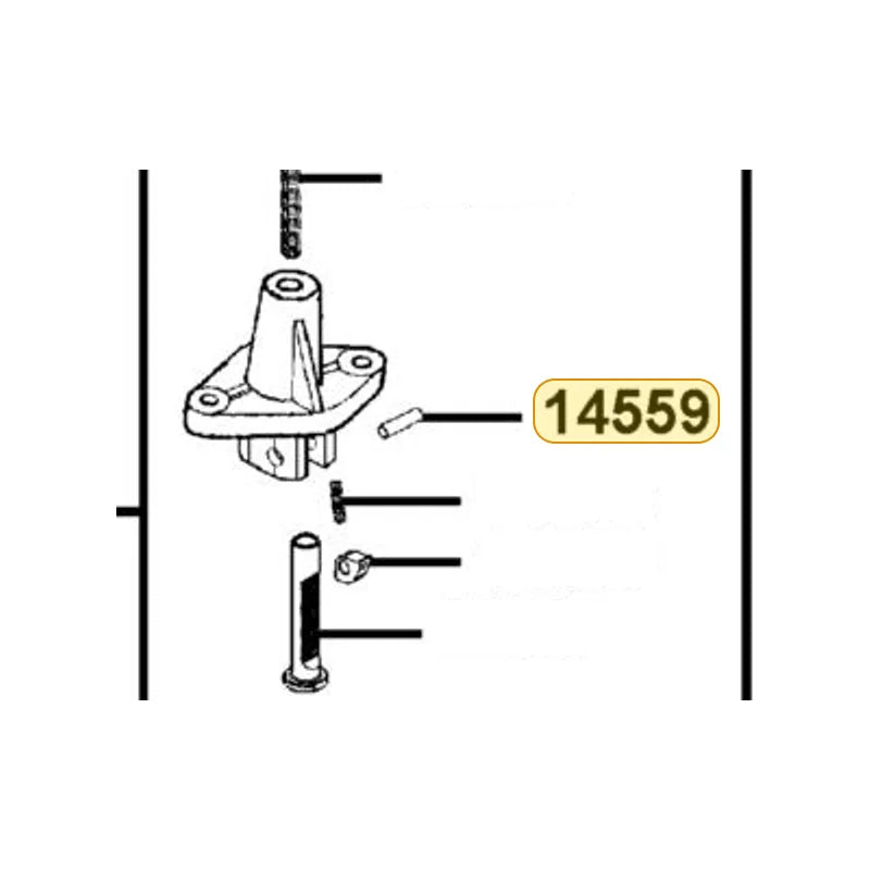KYMCO Adjuster Pin 14559-KGBG-900, part location on the factory exploded-view diagram