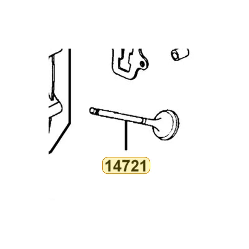 KYMCO Exhaust Valve 14721-KGBG-900, part location on the factory exploded-view diagram