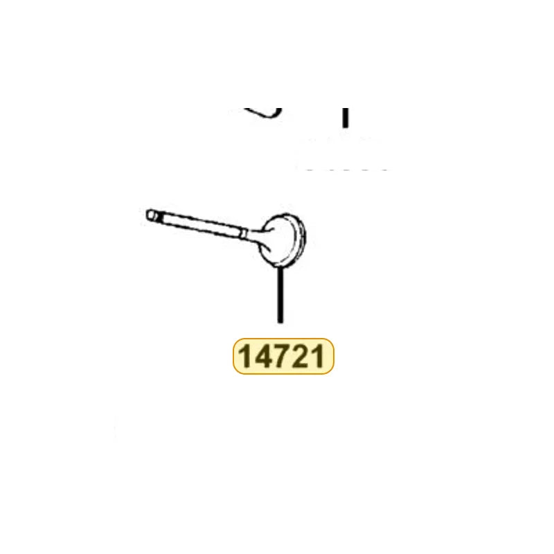 KYMCO Exhaust Valve 14721-KHC4-900, part location on the factory exploded-view diagram
