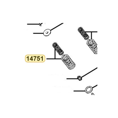 KYMCO Spring Valve Outer 14751-KKA7-900, part location on the factory exploded-view diagram