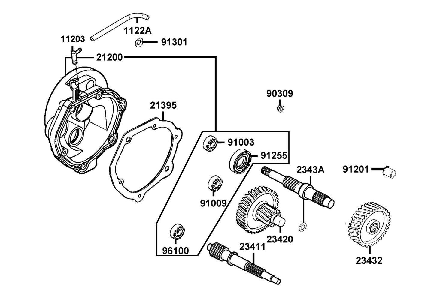 O-ring 7.5*1.5 — 91301-0C53-W10 — KYMCO exploded-view diagram