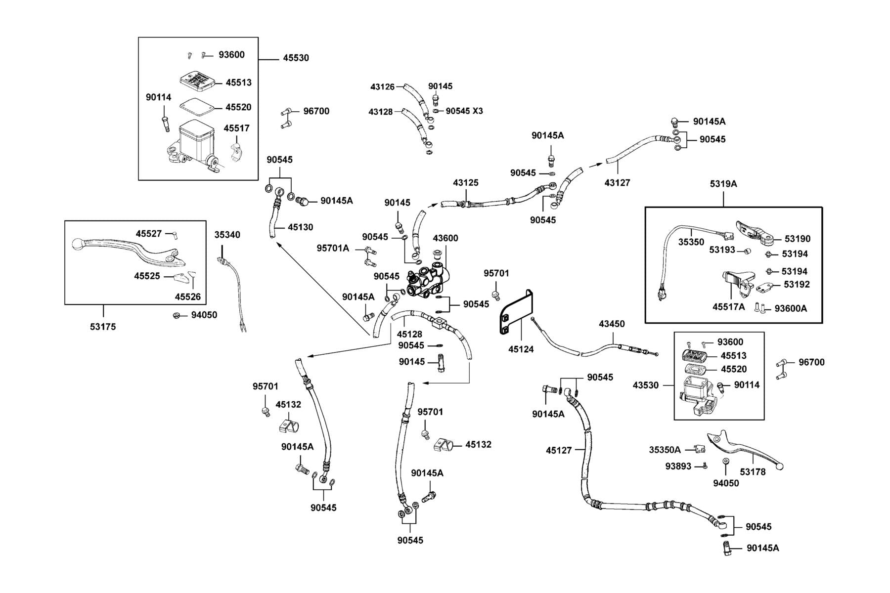 Oil Bolt 10*33 — 90145-LBA2-E00 — KYMCO exploded-view diagram