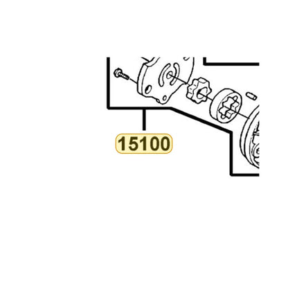 KYMCO Oil Pump Assembly 15100-KUDU-W10, part location on the factory exploded-view diagram