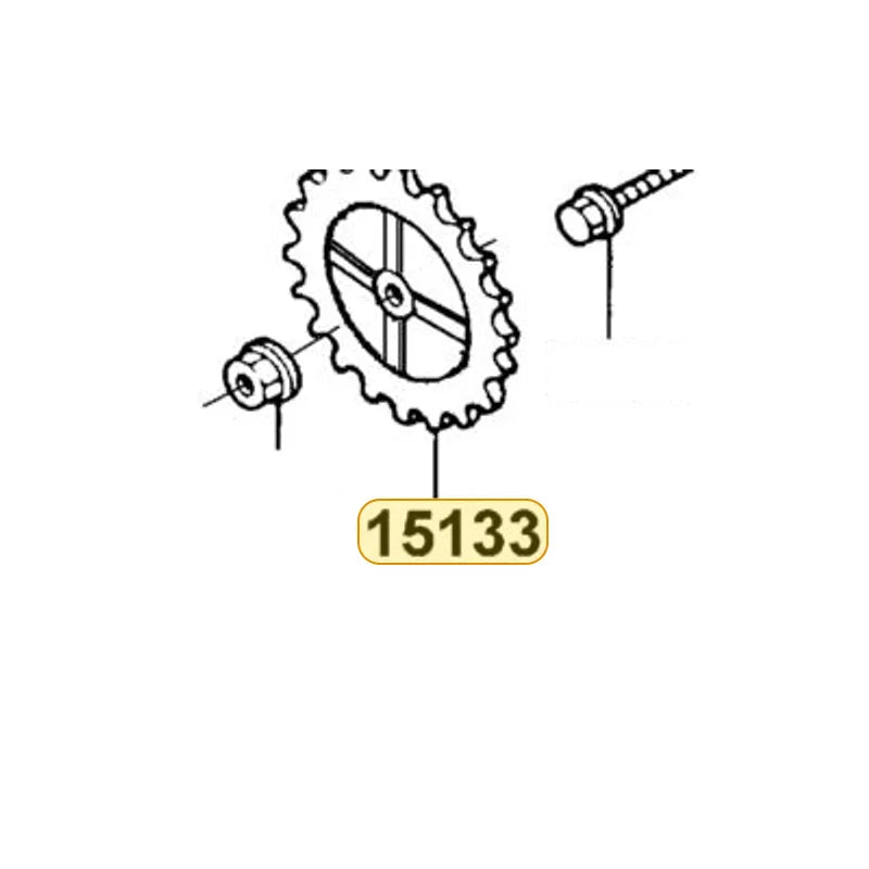 KYMCO Oil Pump Driven Gear 15133-KGBG-900, part location on the factory exploded-view diagram