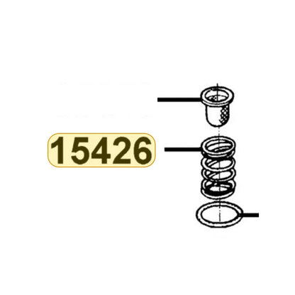 KYMCO Oil Filter Screen Spring 15426-GAE1-C00, part location on the factory exploded-view diagram