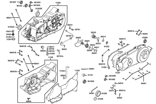 Oil Seal 24.8*52.2*7 — 91256-LLB1-900 — KYMCO exploded-view diagram