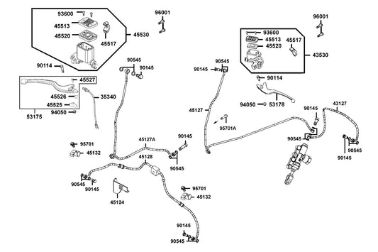 Cylinder Set Master — 43530-LGN5-305 — KYMCO exploded-view diagram