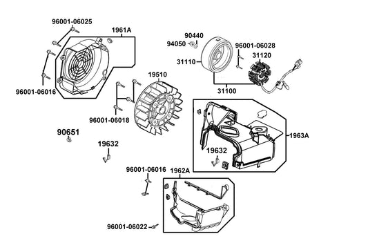 Nut Flange 12MM (c) — 94050-12080-G — KYMCO exploded-view diagram