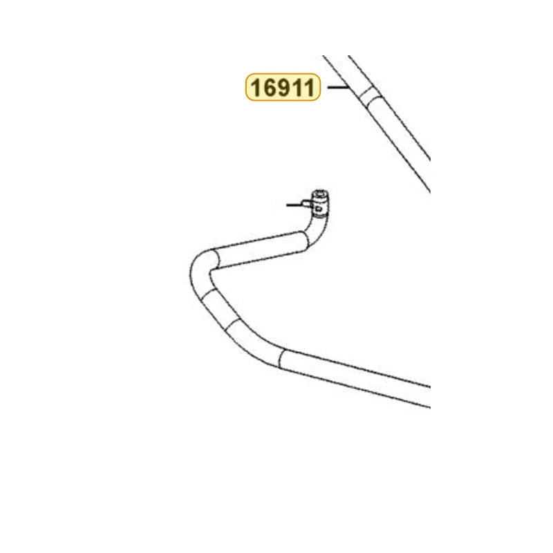KYMCO Breather Hose Assembly 16911-BAC1-M00, part location on the factory exploded-view diagram