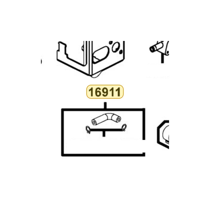 KYMCO Fuel Tube Assembly 16911-PVA2-MY0, part location on the factory exploded-view diagram