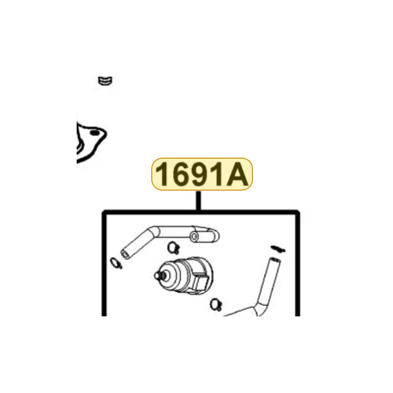 KYMCO Strainer-Carb Fuel. Tube Complete 1691A-ACA5-M30, part location on the factory exploded-view diagram