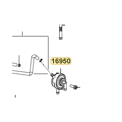 KYMCO Auto Cock Assembly Fuel 16950-LCA4-M01, part location on the factory exploded-view diagram