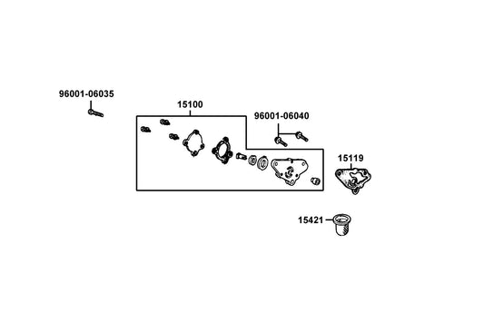 Screen Oil Filter — 15421-LBA8-C10 — KYMCO exploded-view diagram