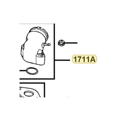KYMCO Ptpe Assembly Inlet 1711A-PVA1-900, part location on the factory exploded-view diagram