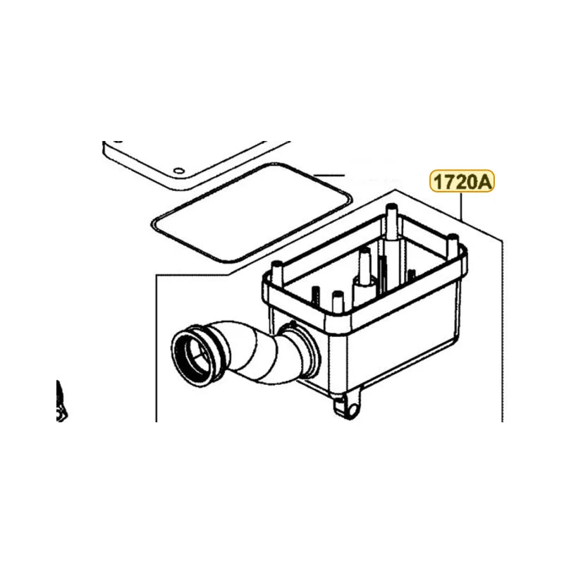 KYMCO Air Cleaner Case Assembly 1720A-BLD3-M00, part location on the factory exploded-view diagram