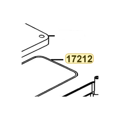 KYMCO Air Cleaner Cover Seal 17212-LBD4-900, part location on the factory exploded-view diagram